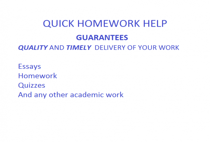 Quick homework help
