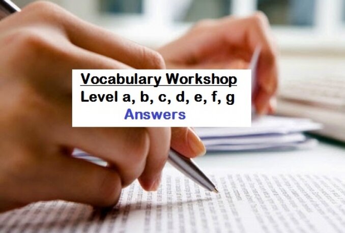 Vocabulary workshop level a unit 1, 2, 3, 4, 5, answers